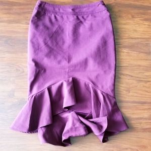 Burgundy 7th Avenue Skirt